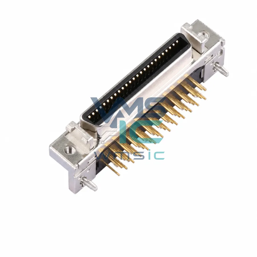 10250-52A2-PL 50-Pin Female D-Sub Connector 10250-52A2-PL Right Angle Through Hole P 1.27mm