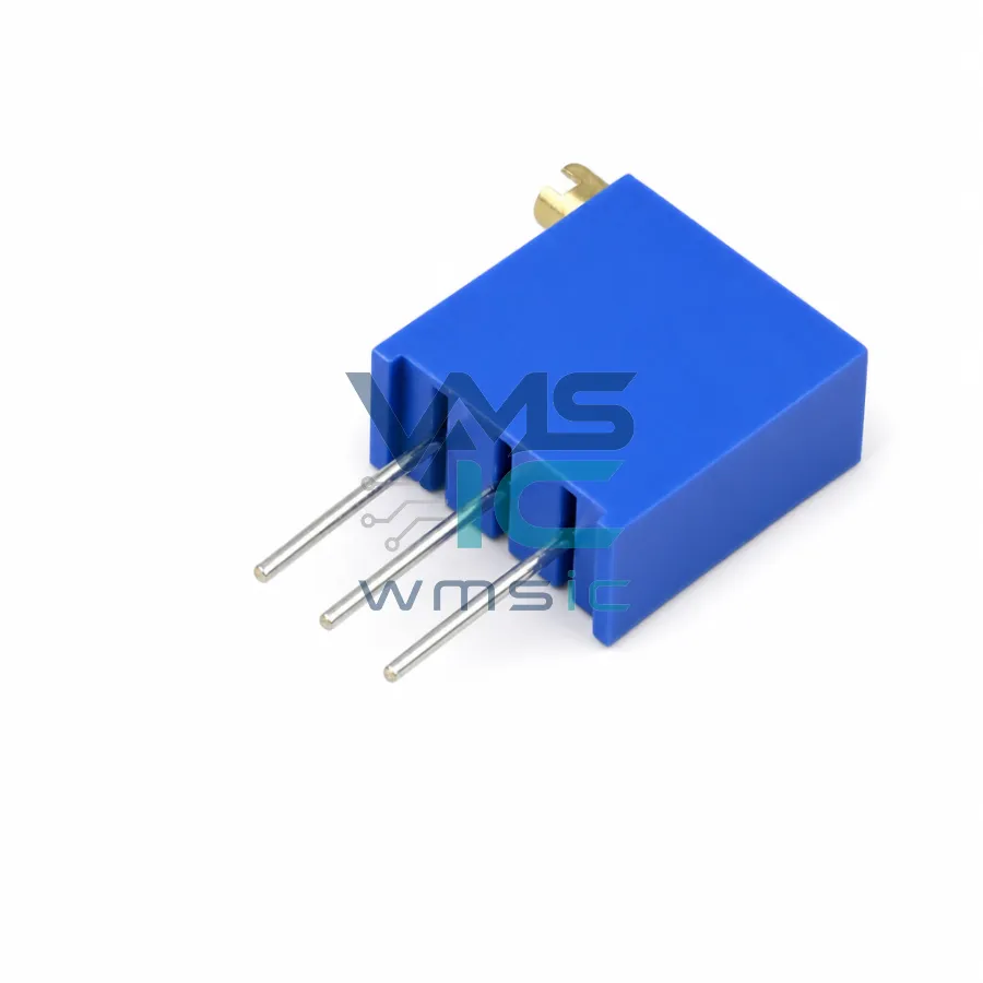 3296X-1-501LF Multiturn Trimmer Potentiometer 500 Ohm+/- 10% RoHS 3296X SIP-3P 10x4.8mm