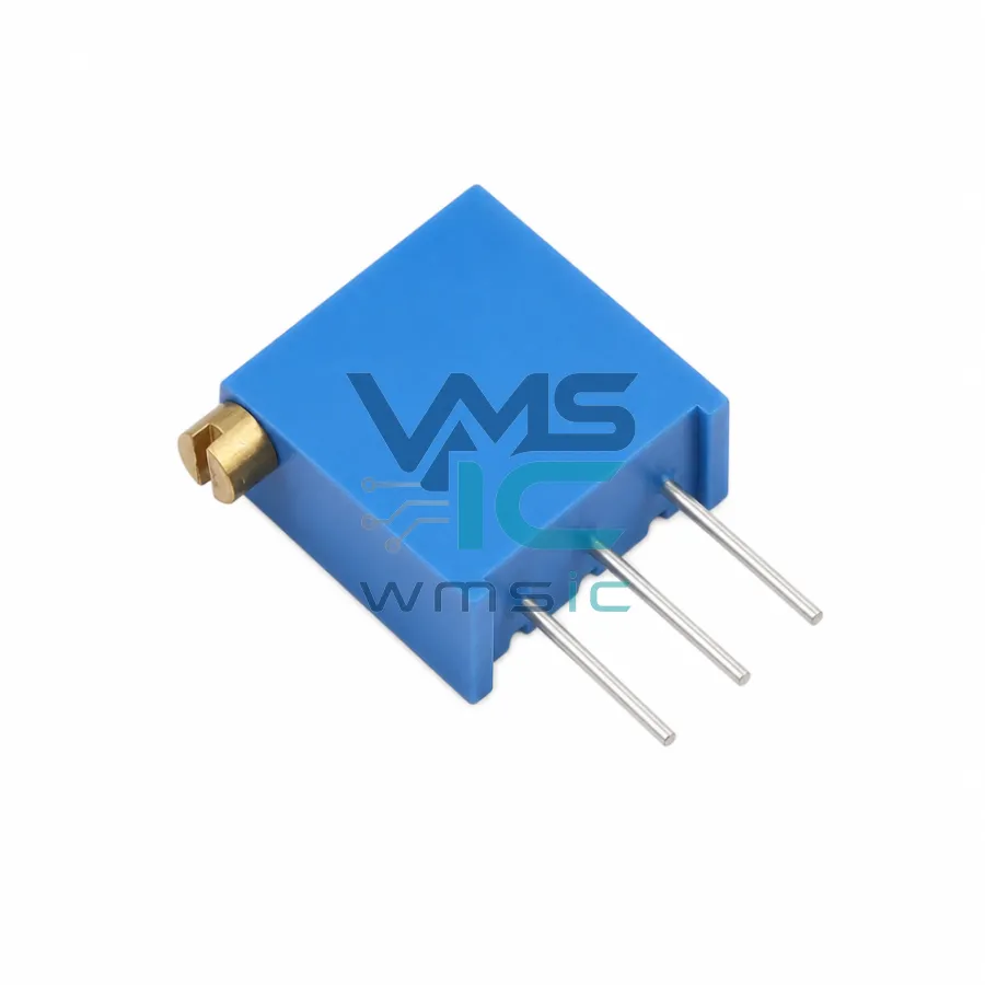 3296X-201 Multiturn Trimmer Potentiometer 200 Ohm+/- 10% Side Adjust 3296X Through Hole-3P 9.5x4.8mm