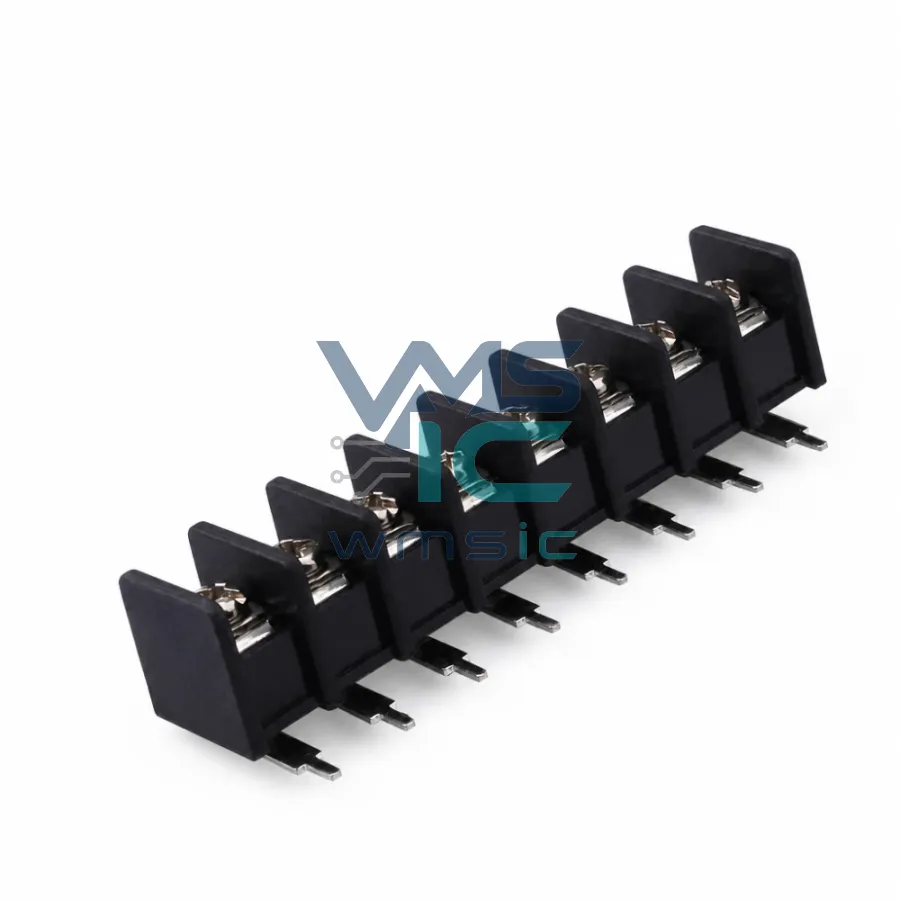 8.25mm Pitch 8 Pin Single Row Right Angle Terminal Block DBT30R-8.25-8P-BK-P DBT30R Right Angle Through Hole P 8.25mm