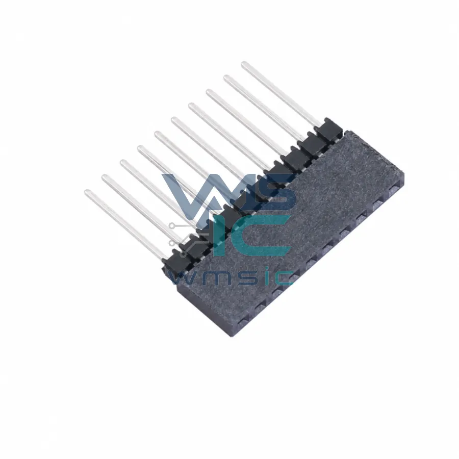 2.54mm Pitch Elevated Socket Strip Connector ESQ-110-14-T-S TH-1X10P P 2.54mm
