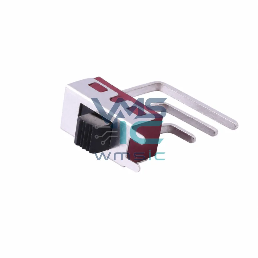Slide Switch 2-Position Right Angle 5mm Handle Length SS-12D28G5 Right Angle Through Hole 15.9x6.8mm