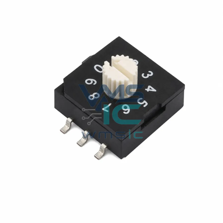 8421BCD码旋轉编码開關 R9310R3S SMD-6P 9.9x9.9mm
