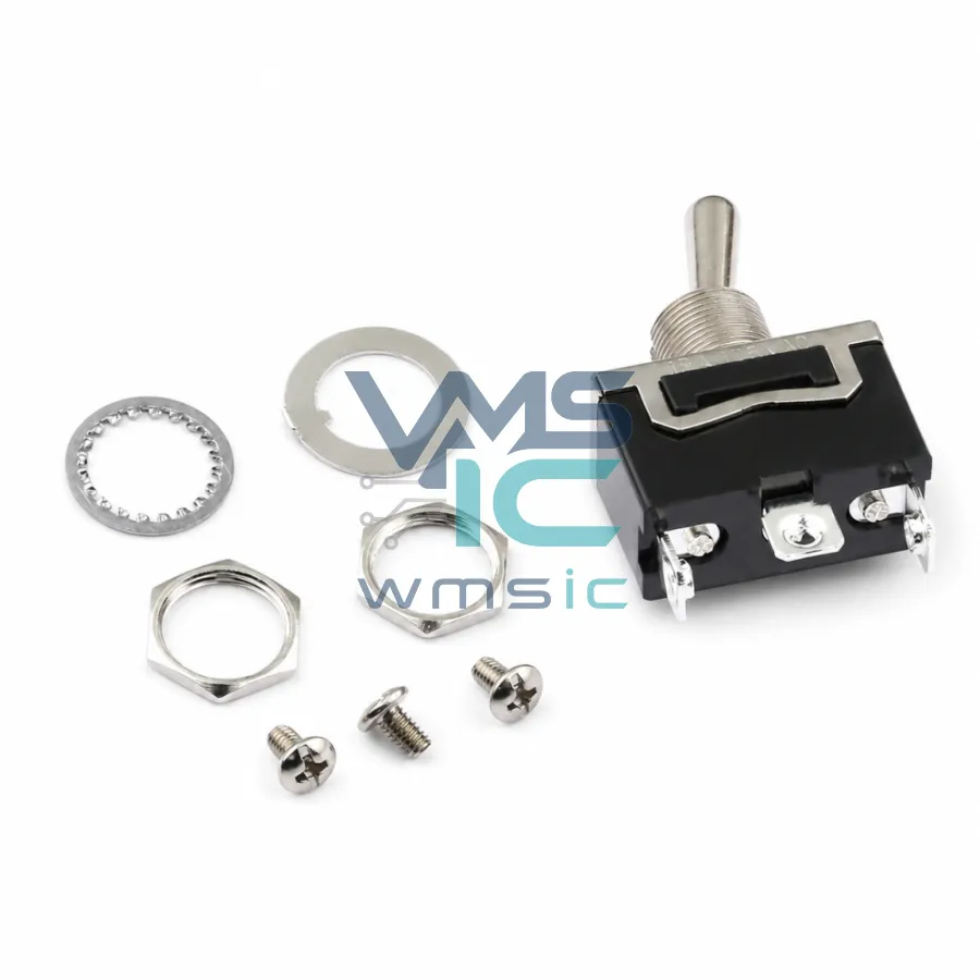 8PCS/Set KN3 Toggle Switch 3-Pin 2-Position High Current Screw Terminal KN3 C -102 KN3 Through Hole-3P 29x15.8mm