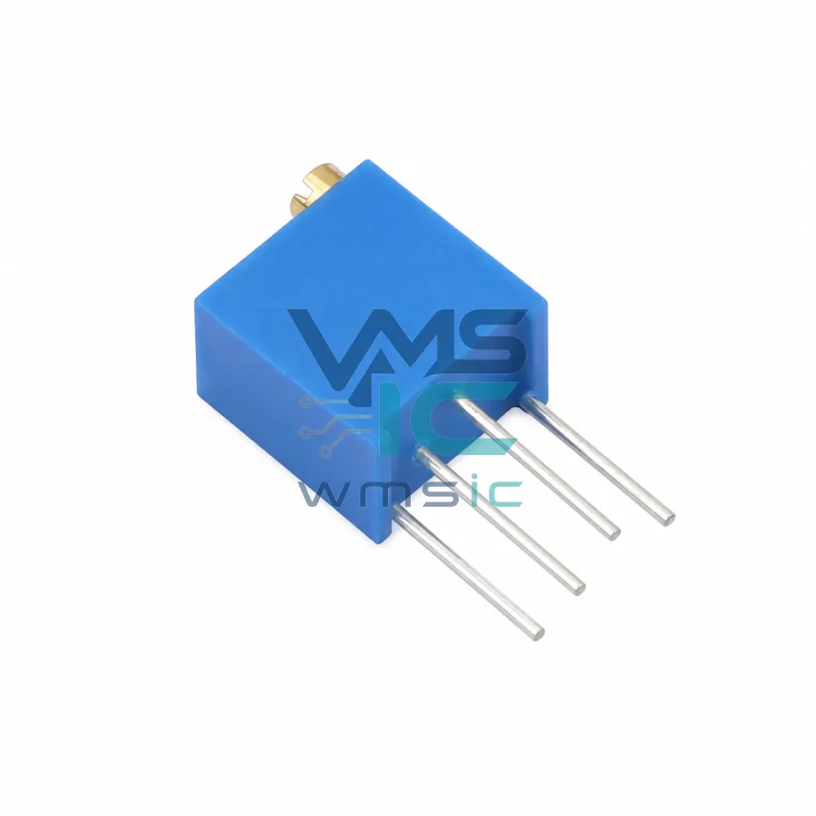 3266W-500-LF Multiturn Trimmer Potentiometer 50 Ohm+/- 10% RoHS 3266W Through Hole-3P 6.8x4.7mm