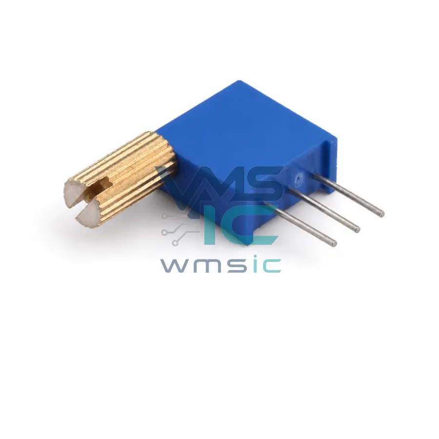 3296X-1-101-8mm Multiturn Trimmer Potentiometer 100 Ohm+/- 10% 8mm 3296X Through Hole-3P 9.5x4.9mm