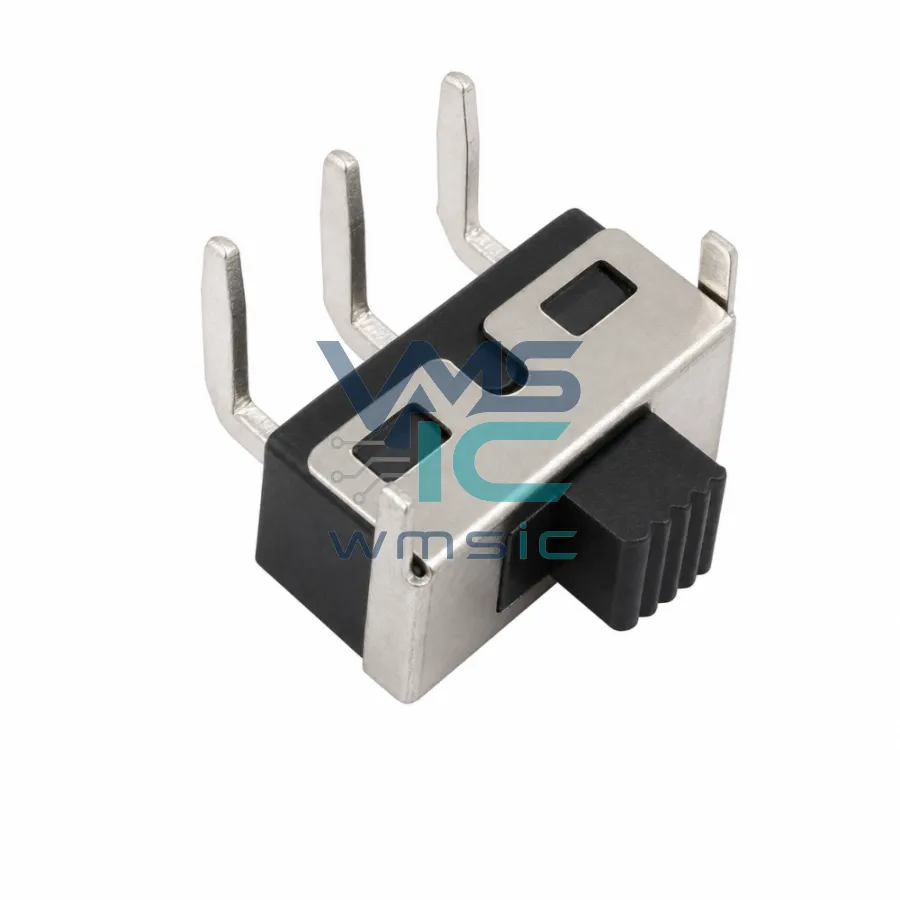 SS-12D11-G030 High Current Slide Switch G3.0 Handle SS-12D11-G030 Right Angle Through Hole 13.4x6.6mm