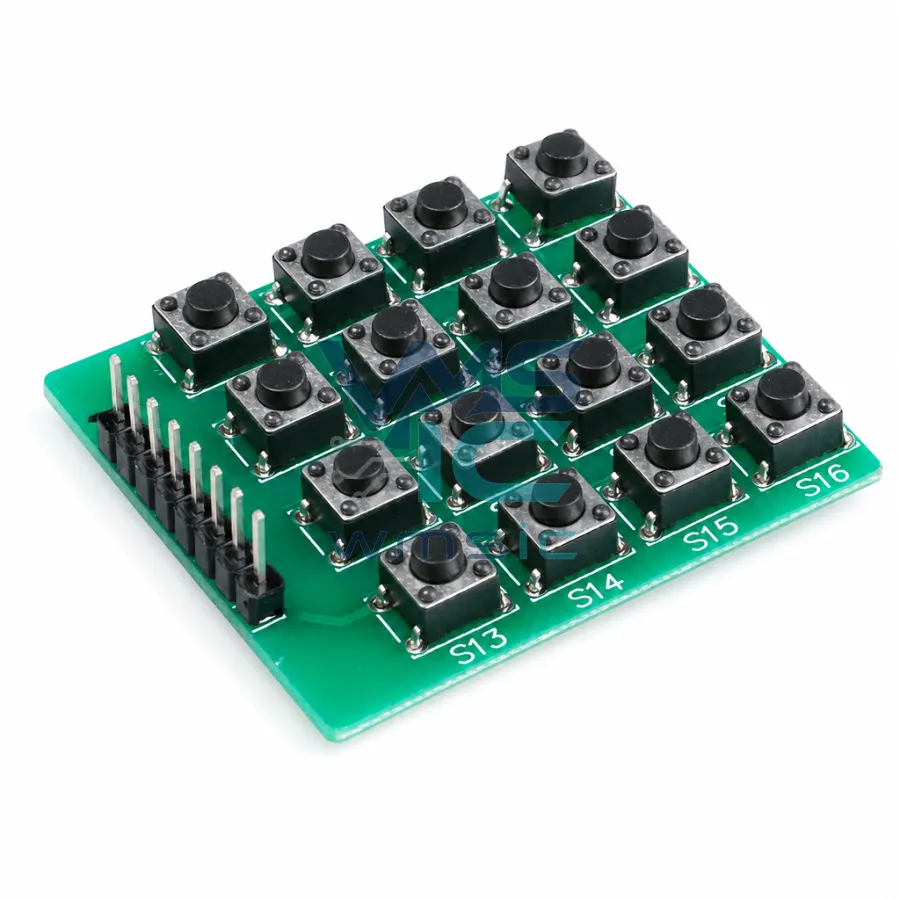 原装正品 微动開關 4X4矩阵键盘 16按键 微控制器外扩键盘 模块