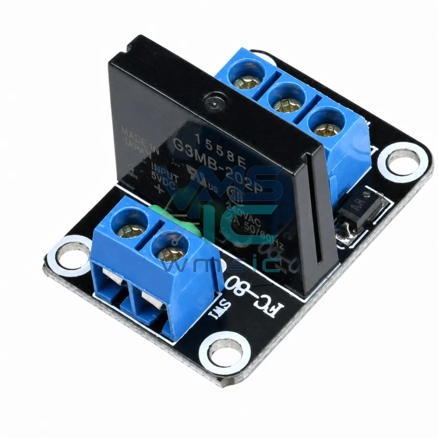 原装正品 1路固态继电器模块 5V 低电平触发 250V2A继电器模块