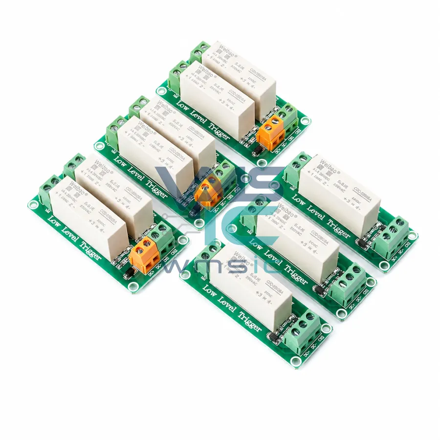 1 2 路5V/12V/24V低电平触发固态继电器模块直流控直流单相器