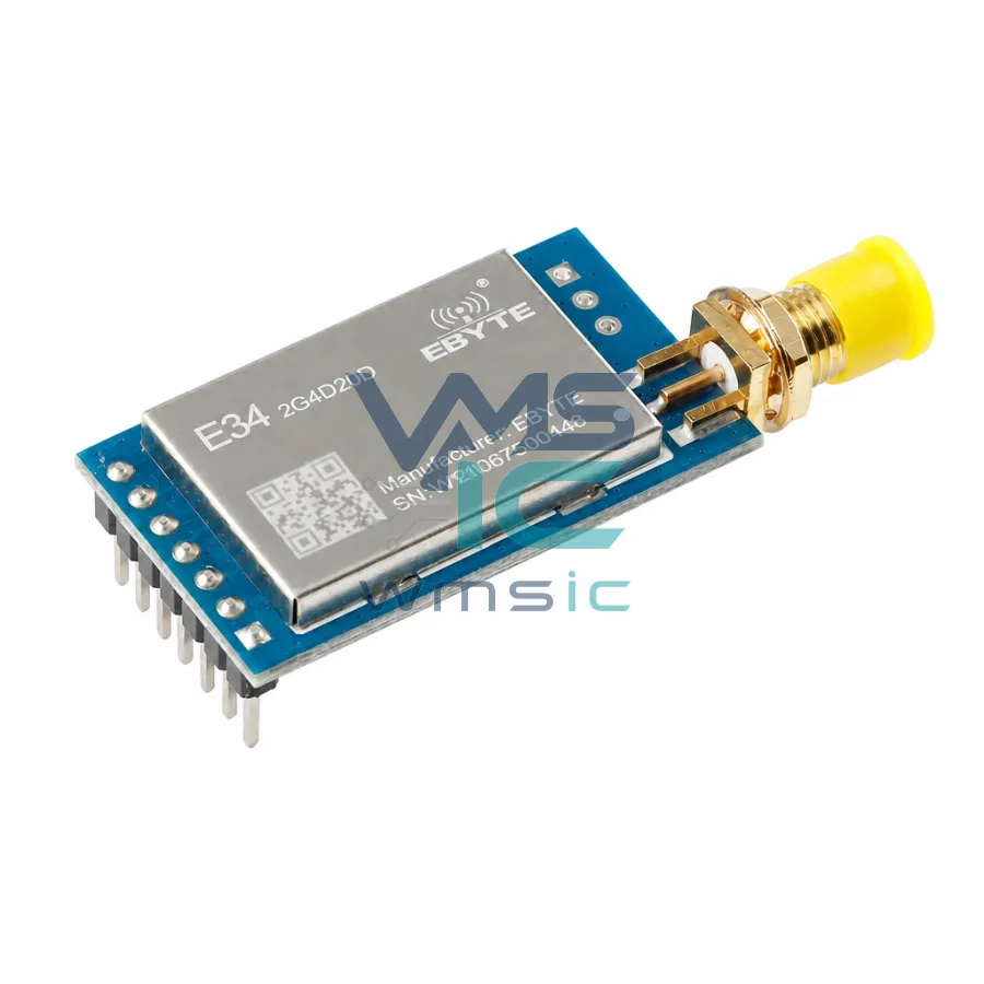 E34-2G4D20D 2.4G Full Duplex Wireless Serial Port Module nRF24L01+ RF Chip Module E34-2G4D20D