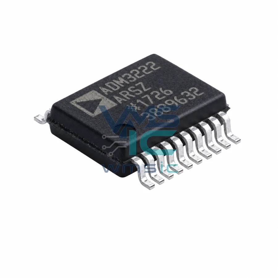 ADM3222ARSZ-REEL7 Low Power 3.3V RS-232 Transceiver SSOP-20 ADM3222ARSZ SSOP-20-208mil