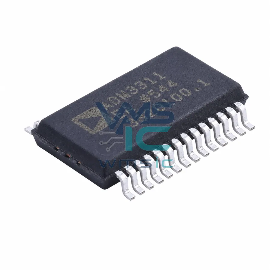 ADM3311EARSZ-REEL 2.7V-3.6V Serial Port Transceiver+/- 15kV ESD ADM3311EARSZ SSOP-28-208mil