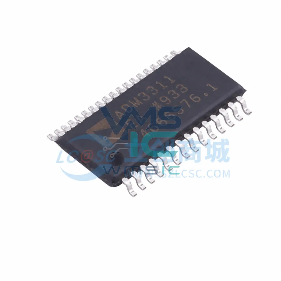 ADM3311EARUZ-REEL7 2.7V-3.6V Serial Port Transceiver+/- 15kV ESD ADM3311EARUZ TSSOP-28