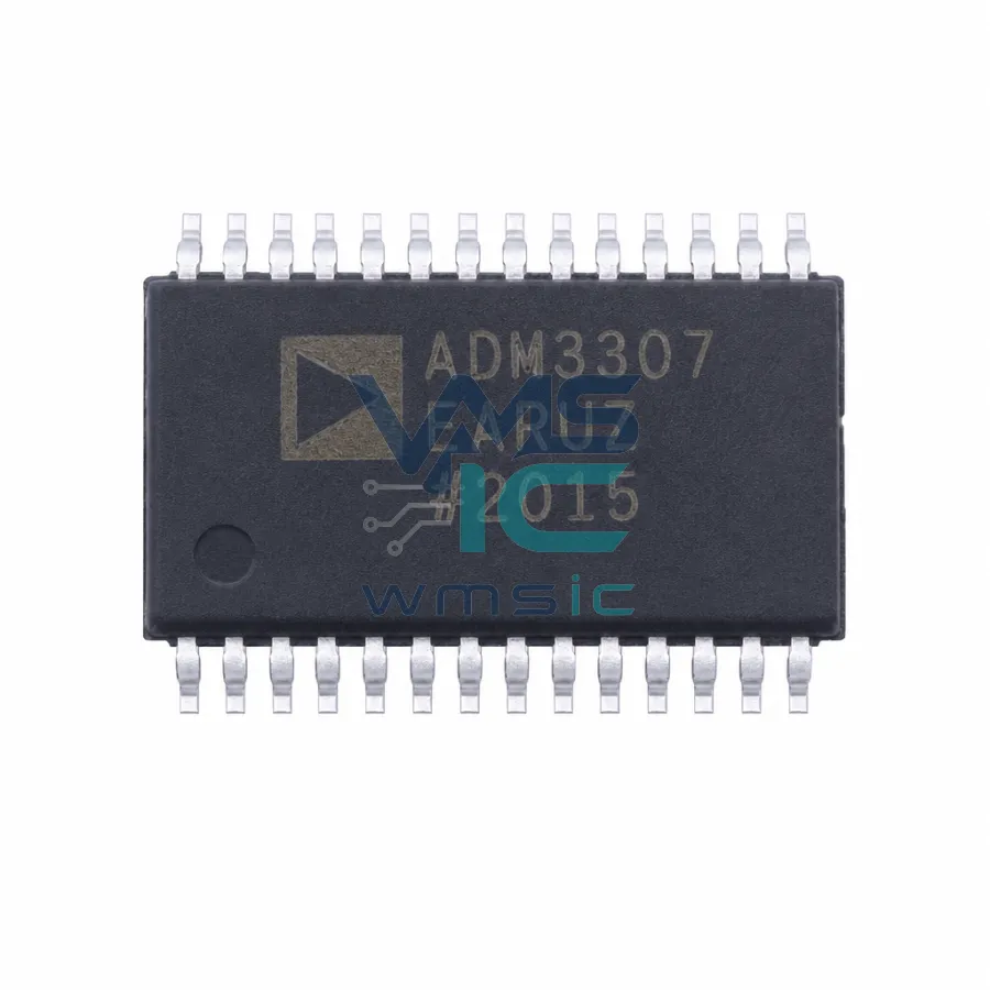 ADM3307EARUZ-REEL7 2.7V-3.6V Serial Port Transceiver+/- 15kV ESD ADM3307EARUZ TSSOP-28