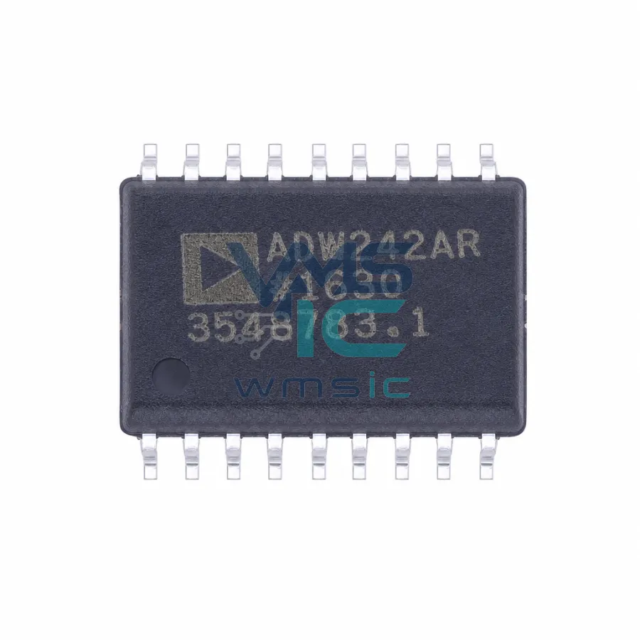 高速、+5V、0.1u F CMOS RS-232 200kBPS收发器，具有2个驱动器、2个接收器、关断引脚和使能引脚 ADM242ARZ SOIC-18-300mil