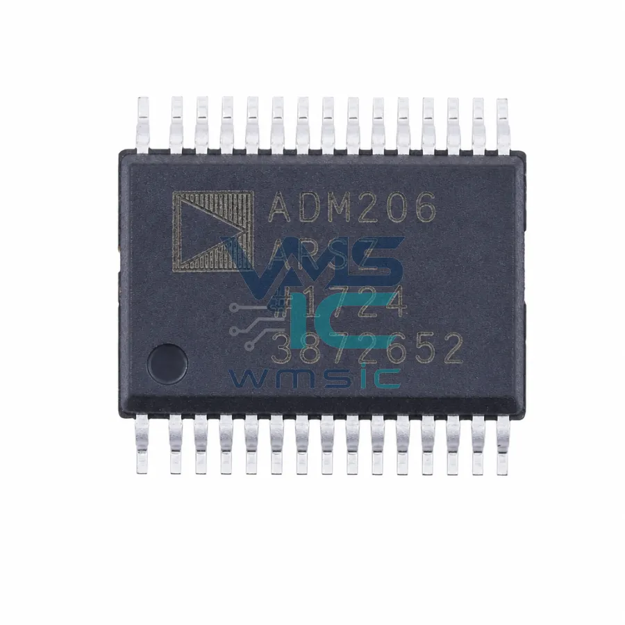ADM208ARSZ EMI/EMC Compliant RS-232 Driver/Receiver SSOP-24 ADM208ARSZ SSOP-24-208mil