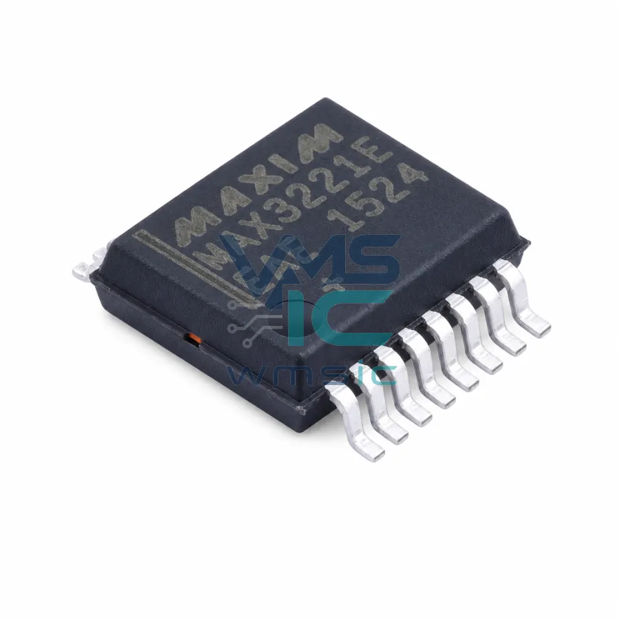 MAX3221EEAE+T 3.0V-5.5V RS-232 Transceiver with AutoShutdown+/- 15kV ESD MAX3221EEAE SSOP-16-208mil