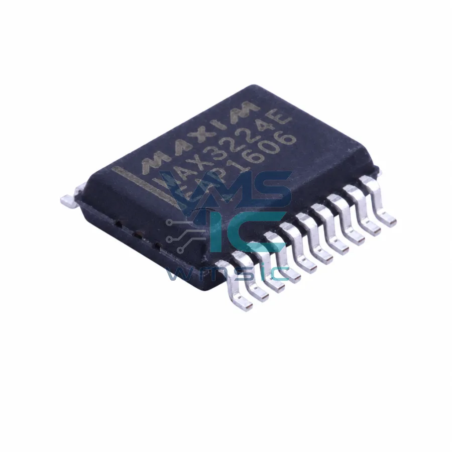 MAX3224EEAP+ 3.0V-5.5V 1Mbps RS-232 Transceiver with AutoShutdown SSOP-20 MAX3224EEAP SSOP-20-208mil