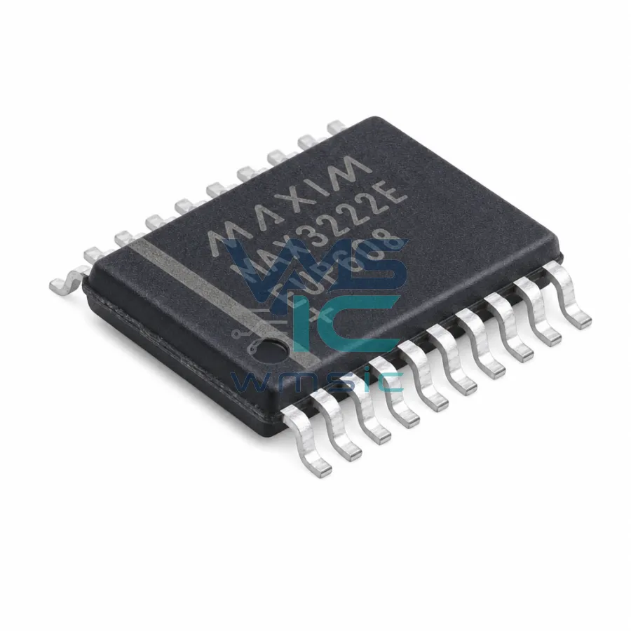 MAX3222EEUP+ 3.0V-5.5V 1Mbps True RS-232 Transceiver+/- 15kV ESD TSSOP-20 MAX3222EEUP TSSOP-20