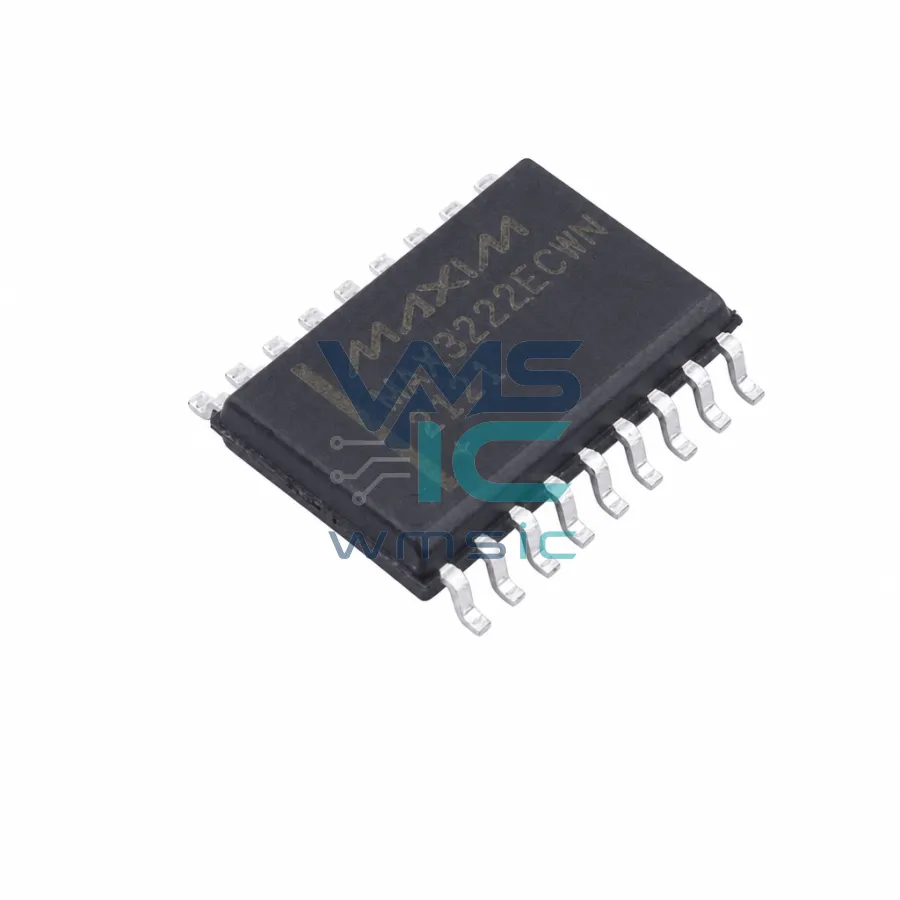 MAX3222ECWN+T 3.0V-5.5V 1Mbps True RS-232 Transceiver SOIC-18W MAX3222ECWN SOIC-18-300mil
