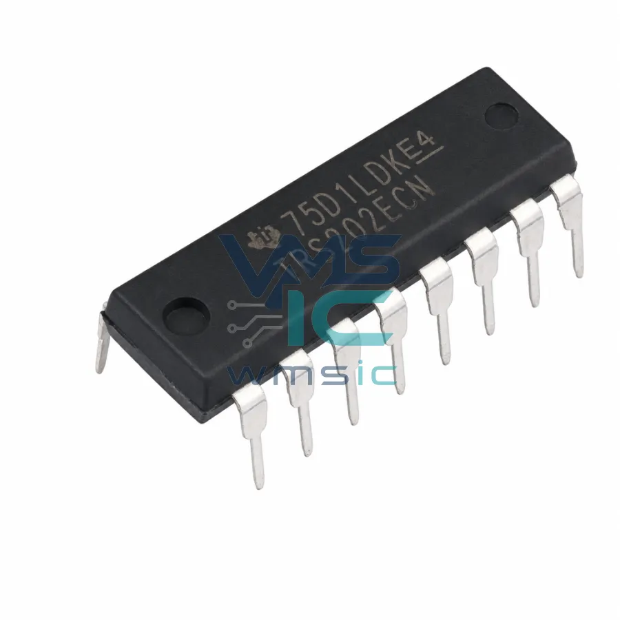 TRS202E 5-V 双 RS-232 线路驅動器和接收器，具有±15-kV IEC ESD 保护 TRS202ECN PDIP-16