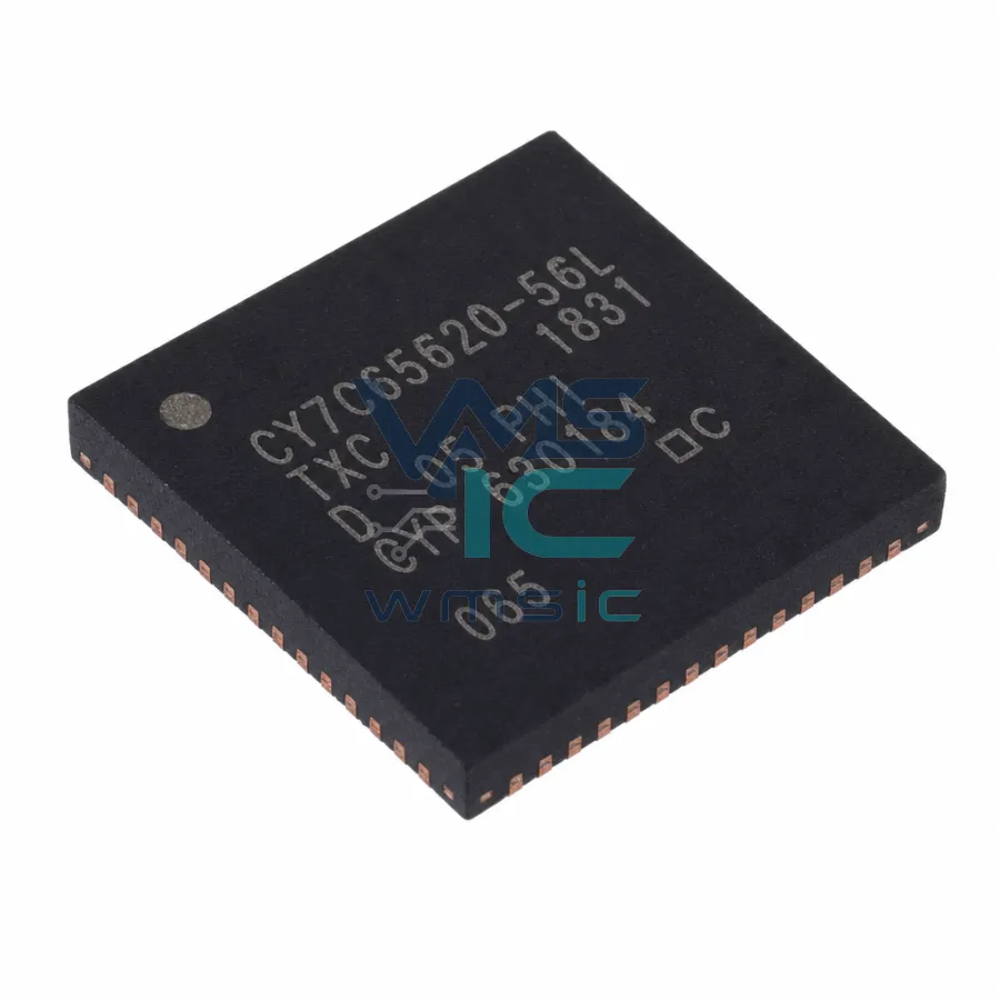 CY7C65620-56LTXC EZ-USB HX2LP Low-Power USB 2.0 Hub Controller CY7C65620 QFN-56-EP(8x8)