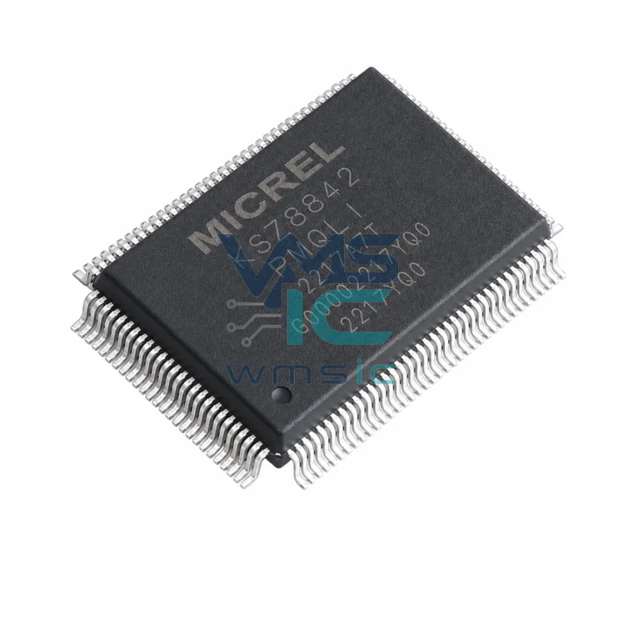 KSZ8842-PMQLI 2-Port Ethernet Switch Non-PCI Interface KSZ8842 QFP-128(14x20)