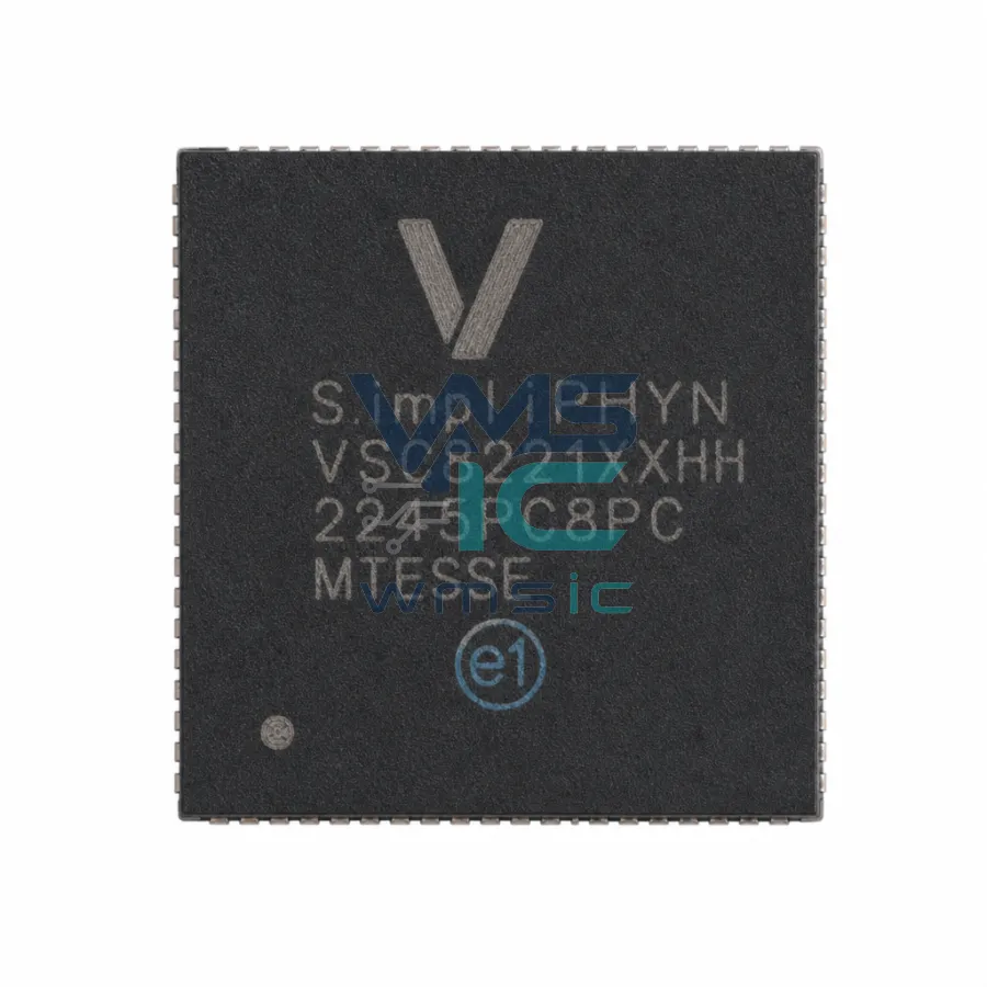 VSC8221XHH 10/100/1000BASE-T PHY with 1.25Gbps SerDes for SFP VSC8221XHH TFBGA-100(9x9)