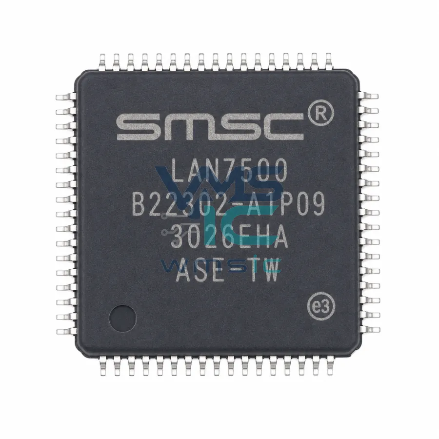LAN7500-ABZJ-TR Hi-Speed USB 2.0 to 10/100/1000 Ethernet Controller LAN7500 QFN-56-EP(8x8)