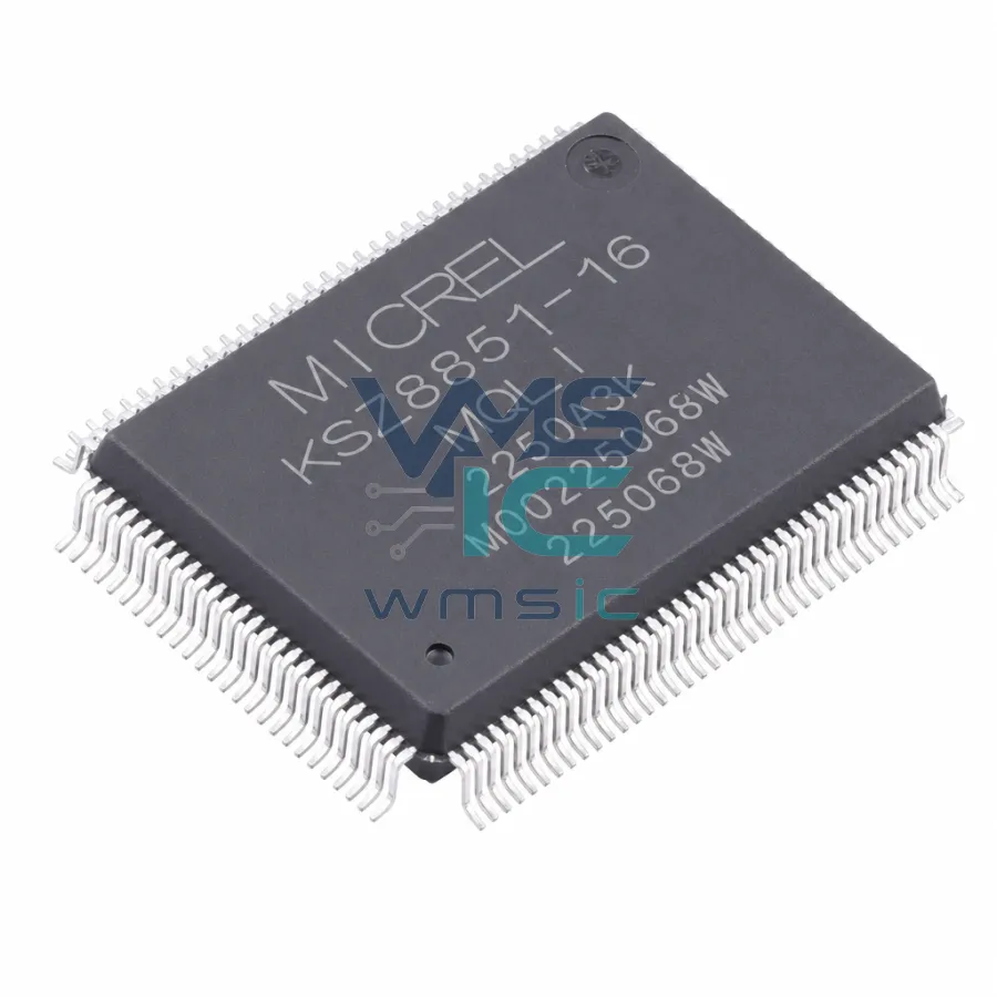 KSZ8851-16MQLI Single Port Ethernet Controller with 8/16-Bit Non-PCI Interface KSZ8851 PQFP-128(20x14)