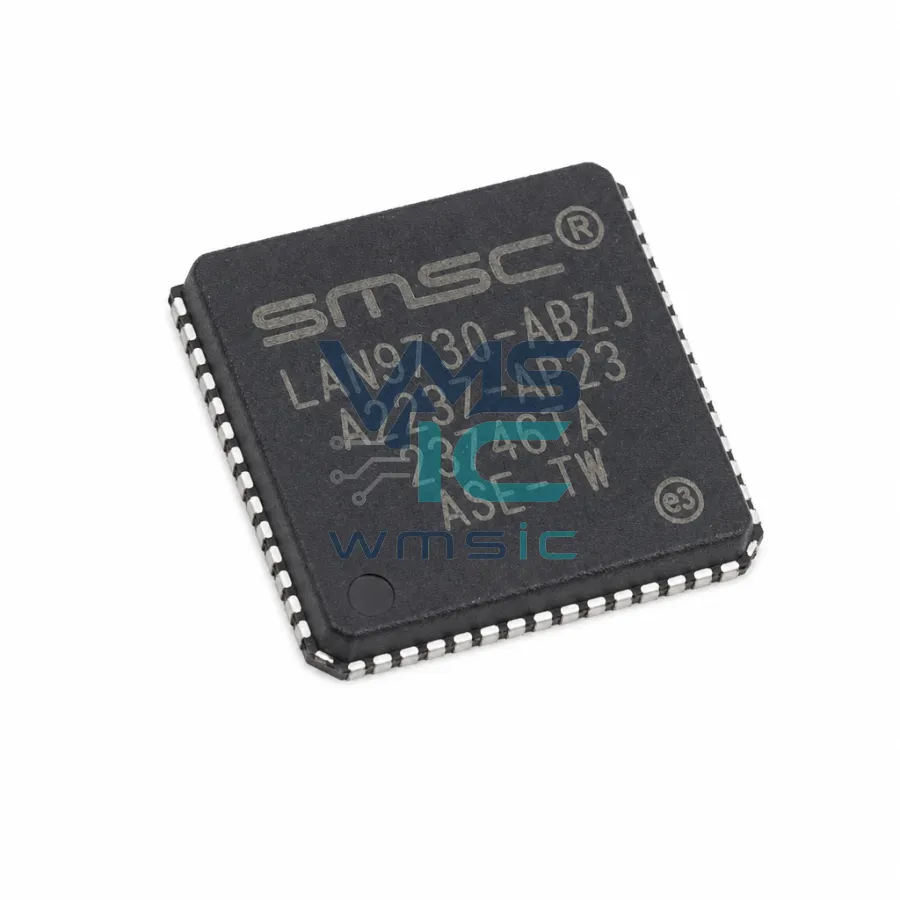 高速互连芯片 (HSIC) USB 2.0 到 10/100 以太网控制器 LAN9730 QFN-56-EP(8x8)