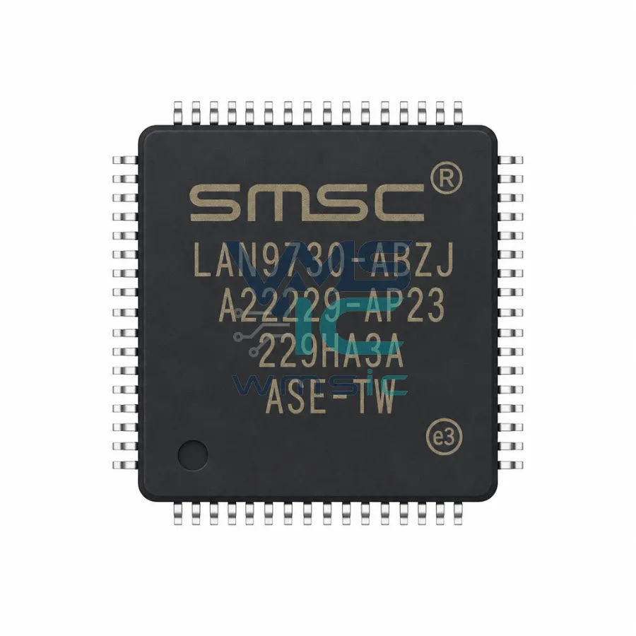 高速互连芯片 (HSIC) USB 2.0 到 10/100 以太网控制器 LAN9730 QFN-56-EP(8x8)