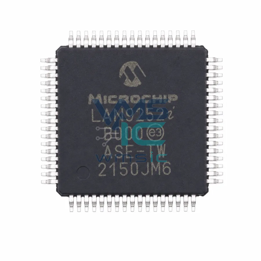 集成以太网PHY的2/3端口EtherCAT从站控制器 LAN9252I TQFP-64(10x10)