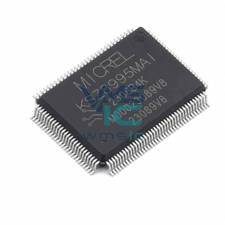 集成式 5 端口 10/100 兆自适应管理型交换机 KSZ8995MAI PQFP-128(14x20)