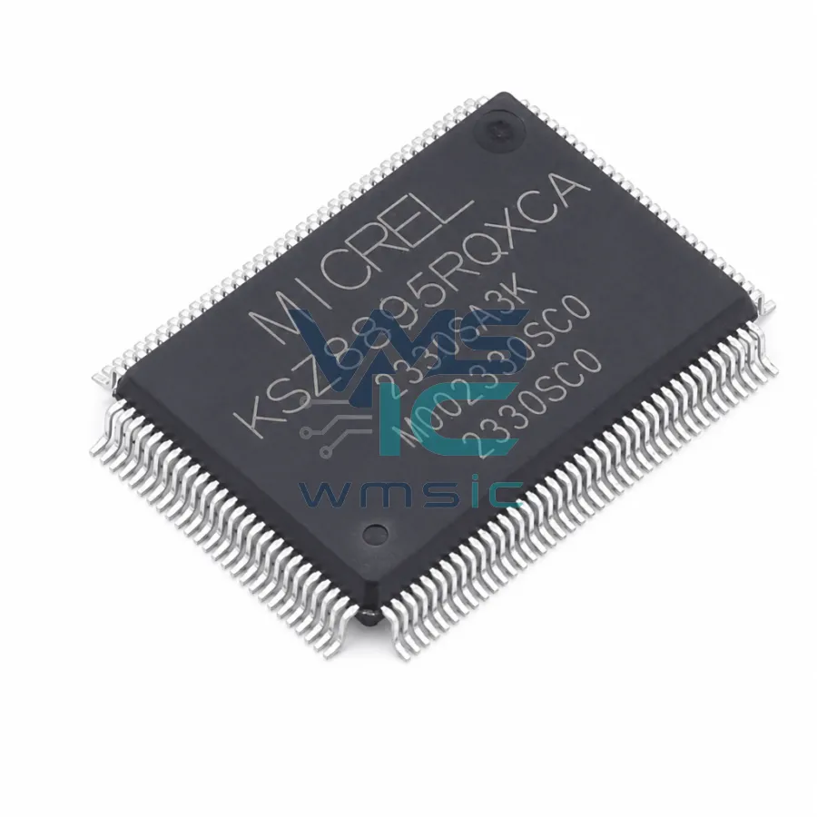 集成5端口10/100管理型以太网交换机，帶MII/RMII接口 KSZ8895RQXCA PQFP-128(20x14)