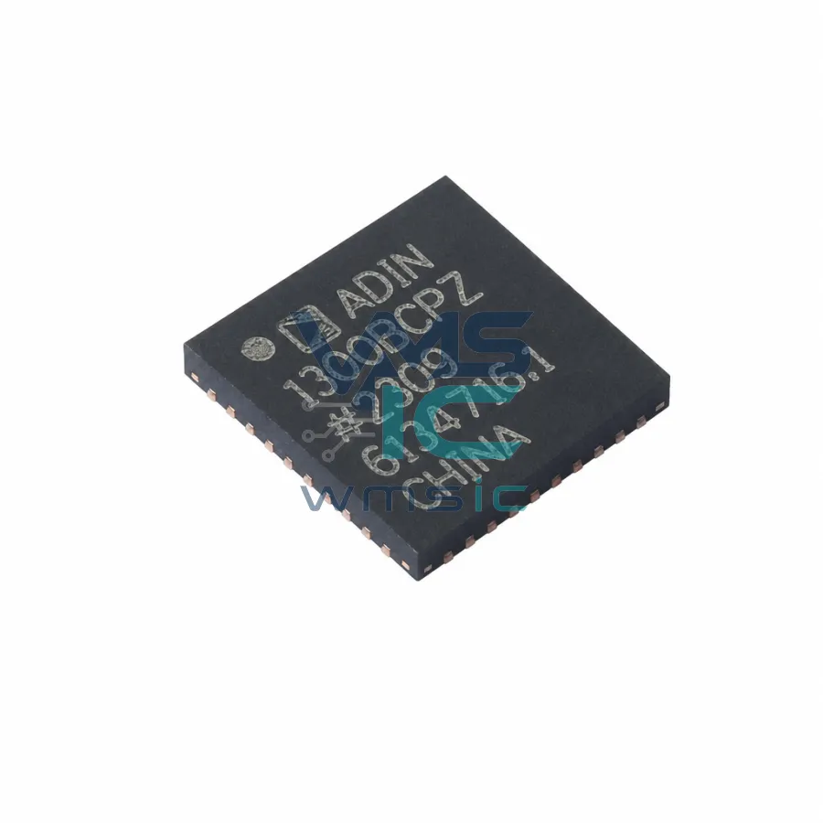 工业级低延迟和低功耗10 Mbps, 100 Mbps, 和 1 Gbps以太网PHY ADIN1300BCPZ LFCSP-40(6x6)