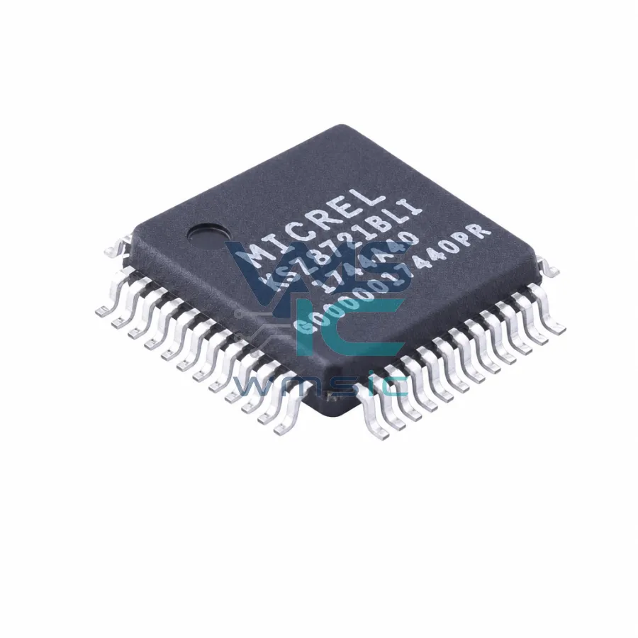 KSZ8721BLI 3.3V Single Power 10/100BASE-TX/FX MII PHY KSZ8721BLI LQFP-48(7x7)