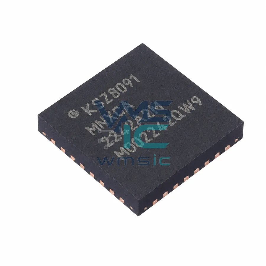 KSZ8091MNX/RNB 10BASE-T/100BASE-TX 物理层收發器 KSZ8091MNXCA QFN-32-EP(5x5)