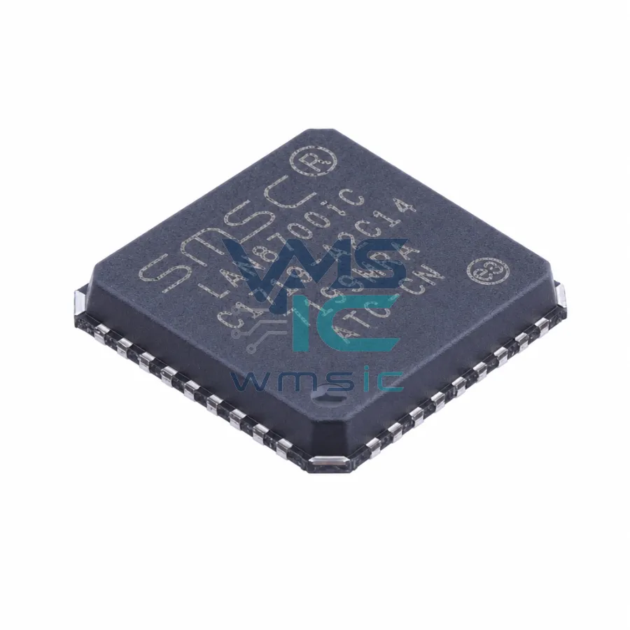 ±15kV ESD 保护的 MII/RMII 10/100 以太网收發器，支援 Auto-MDIX 和 flexPWR 技術 LAN8700IC QFN-36-EP(6x6)