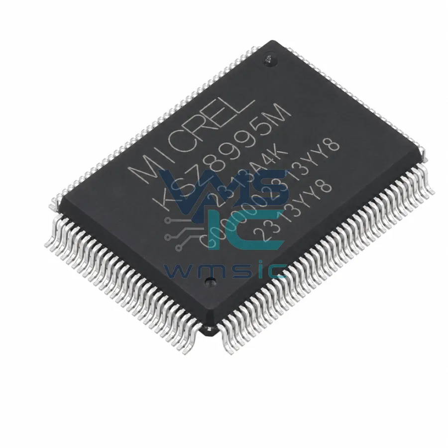 集成式5端口10/100以太网管理型交换机 KSZ8995M QFP-128(14x20)