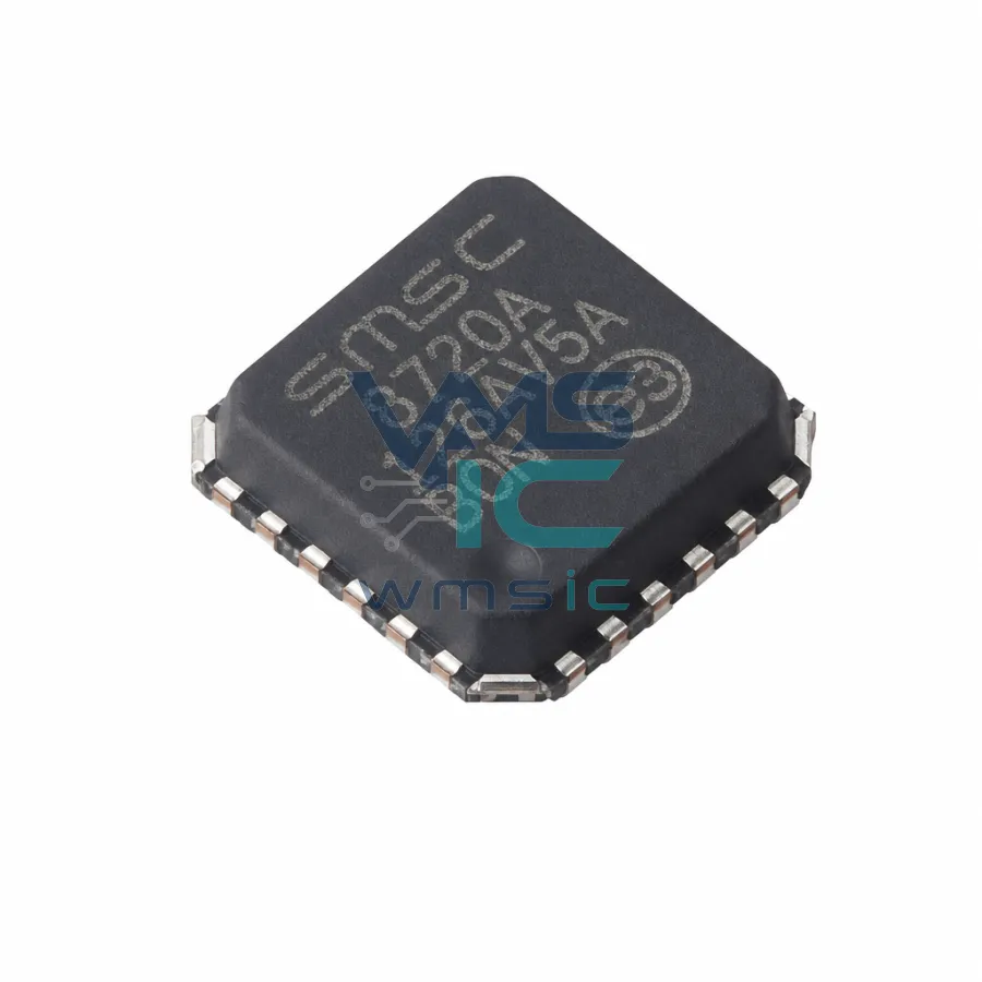 小尺寸RMII 10/100以太网收发器，支持 Auto-MDIX LAN8720A QFN-24-EP(4x4)