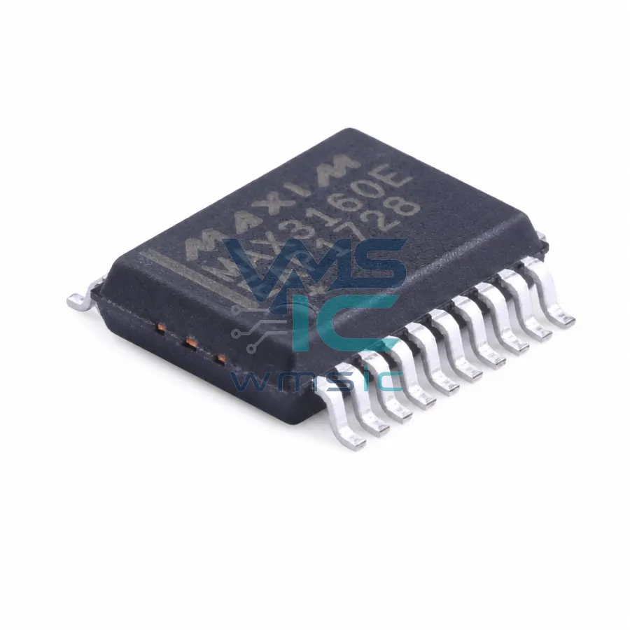 ±15kV ESD保护，+3.0V至+5.5V，10nA，RS-232/RS-485/RS-422多协议收发器 MAX3160EEAP SSOP-20-208mil