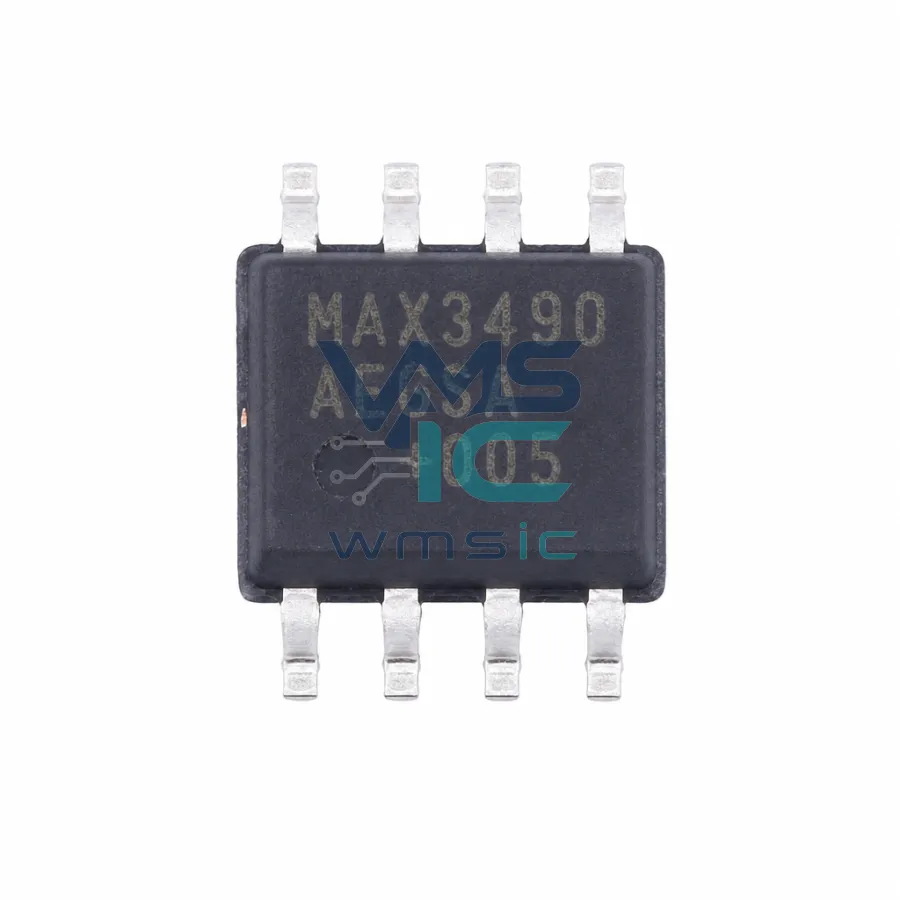 +3.3V供电、±20kV ESD保护、20Mbps和压摆率限制的RS-485/RS-422收发器 MAX3490AEGSA SOIC-8