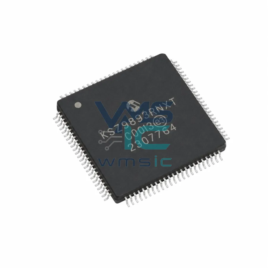 KSZ9893RNXI-TR 3-Port Gigabit Ethernet Switch with RGMII KSZ9893RNXI VQFN-64-EP(8x8)