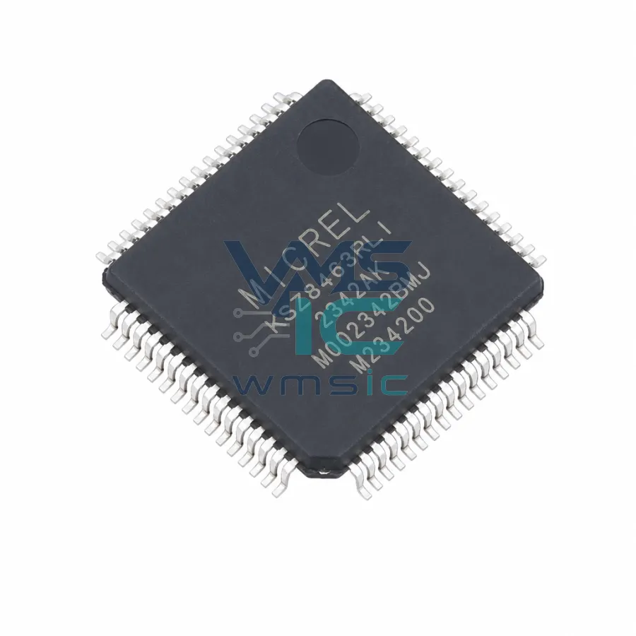 KSZ8463RLI 3-Port 10/100 Managed Switch with IEEE 1588 PTP KSZ8463RLI LQFP-64(10x10)