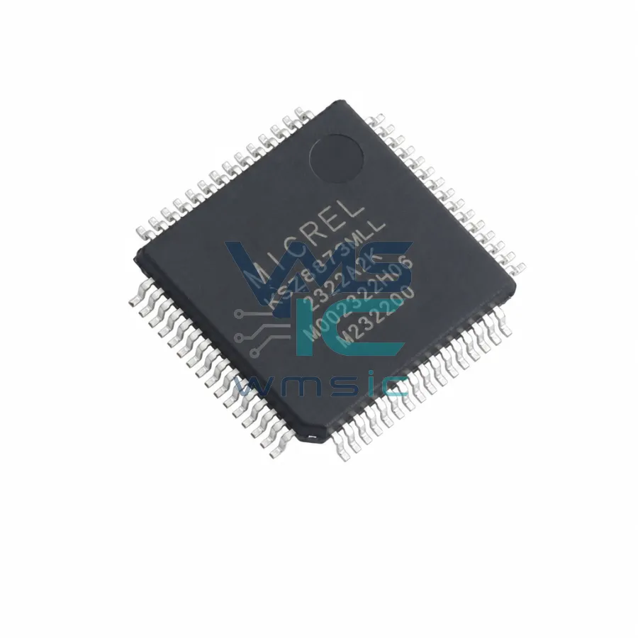 KSZ8873MLL 3-Port 10/100 Managed Ethernet Switch with PHY KSZ8873MLL LQFP-64(10x10)