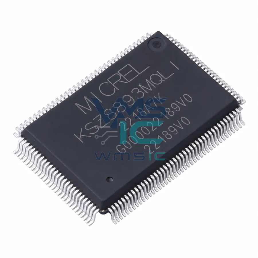 KSZ8893MQLI 3-Port 10/100 Managed Ethernet Switch with PHY KSZ8893MQLI QFP-128(14x20)