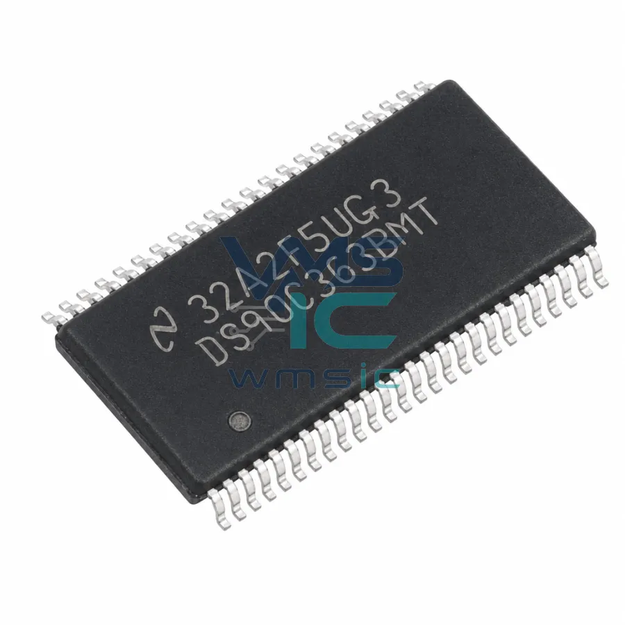 DS90C363B +3.3V可编程LVDS发射器18位平板显示器(FPD)链接-65 MHz DS90C363BMTX TSSOP-48-6.1mm