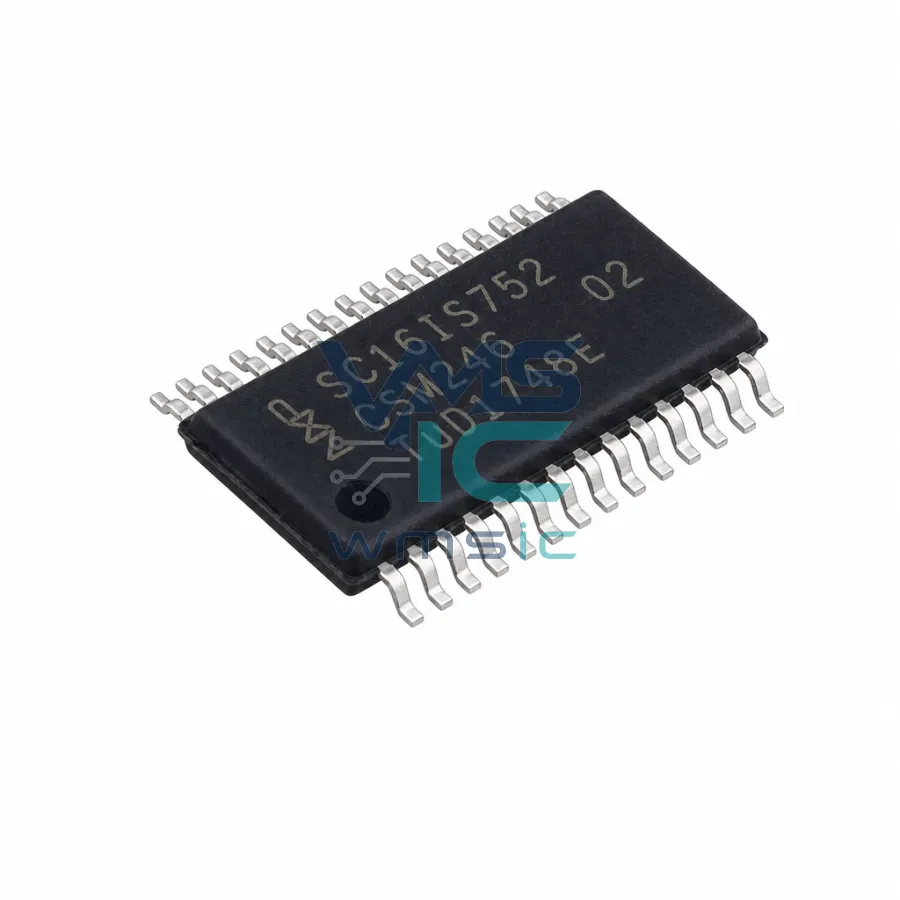 帶I²C总线/SPI接口的双路UART，64字节發送和接收FIFO，内置IrDA SIR SC16IS752IPW TSSOP-28